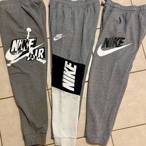 Lot of 3 Boys Large Nike jogger pants